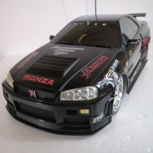 R34 スカイラインGT-R 1/10 トイラジコンの画像2