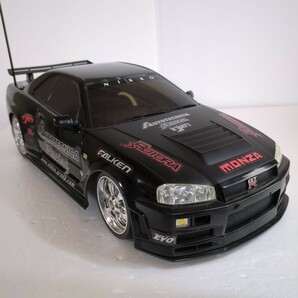 R34 スカイラインGT-R 1/10 トイラジコンの画像3