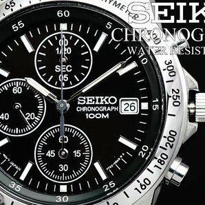 1円～ 1スタ セイコー 正規品 海外モデル SEIKO 逆輸入 タキメーター 新品 1/20秒 クロノグラフ 腕時計 メンズ激レア入手困難 100m防水の画像6