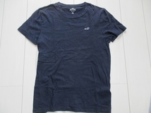 HOLLISTER　ホリスター　Tシャツ　半袖　紺_画像1