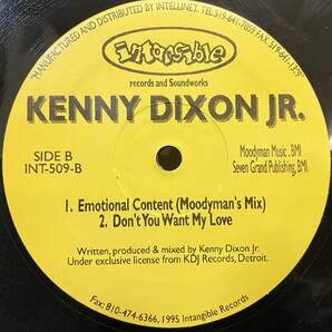 ★即決240418テクノ/ハウス Kenny Dixon Jr. / Emotional Content int509 MOODYMANN NSC/AVC刻印 オリジナルの画像2