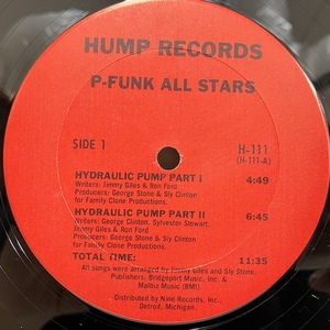 ★即決 DISCO P Funk All Stars / Hydraulic Pump h-111 d2959 米オリジナル 
