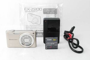 ★実用美品★ カシオ CASIO EXILIM EX-Z200 ゴールド コンパクトデジタルカメラ #K14065-070