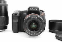 ★良品★ ソニー SONY α200 DSLR-A200 ボディ + レンズ2本 35-80mm / 100-300mm / デジタル一眼レフカメラ #K25110-125_画像2