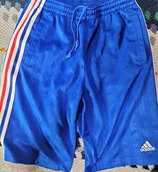 adidas ハーフパンツ サッカーパンツ ブルー