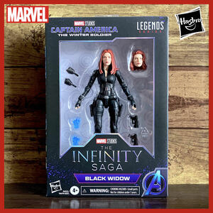 [ новый товар не использовался!!]MARVELma- bell Legend MCU серии [ черный *widou]6 дюймовый * action фигурка | Captain America 