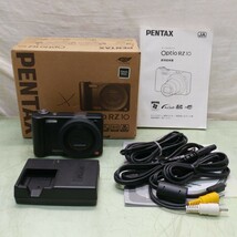PENTAX/ペンタックス Optio RZ10 オプティオ ブラック/黒 コンパクトデジタルカメラ 一式 セット デジカメ_画像1