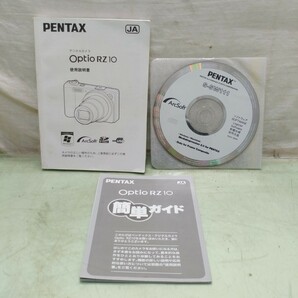 PENTAX/ペンタックス Optio RZ10 オプティオ ブラック/黒 コンパクトデジタルカメラ 一式 セット デジカメの画像9