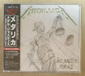 【HM/HR】 ※未開封新品　メタリカ (METALLICA) / メタル・ジャスティス (...AND JUSTICE FOR ALL)　帯付　4thアルバム　旧規格盤