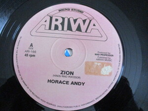 HORACE ANDY 12！ZION, ARIWA ROOTS, KILLAH！！美盤