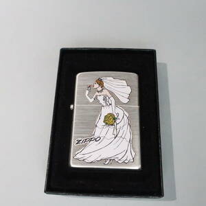 ZIPPO Windy costume windy [ wedding dress ] silver finishing unused 2008