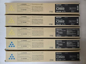 RICOH/ Ricoh / toner /C3503/2 color 5 pcs set / MP P toner / Cyan ②, yellow ③