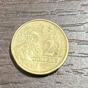 オーストラリア 1989 2ドル 外国コイン 外国硬貨 アンティーク 古銭 コレクション 流通/現状品 送84 同梱可の画像2