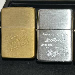 ZIPPO/ジッポ 10個まとめ②ゴールド シルバー USA コレクション ケース付 ライター 喫煙具 着火未確認 現状品 サイズ60の画像2