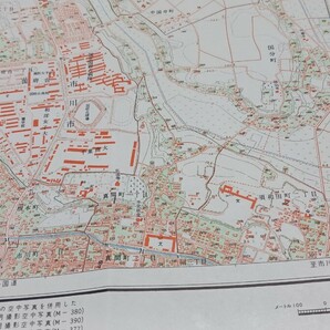 国府台 千葉県 地図 古地図  地形図 地図 資料 57×46cm  昭和28年測量 昭和32年発行 印刷 B2024の画像4
