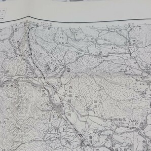 川越 埼玉県 地図 古地図  地形図  資料 57×46cm  明治40年測量 昭和36年発行 印刷 B202r4の画像3