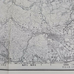 川越 埼玉県 地図 古地図  地形図  資料 57×46cm  明治40年測量 昭和36年発行 印刷 B202r4の画像4