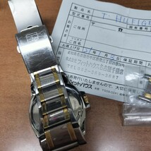 正規品/保証付き★トミーヒルフィガー/TOMMY HILFIGER★WATCH F90294/クォーツ腕時計【メンズ/シルバー/ゴールド】余りコマ◆pKC5_画像8