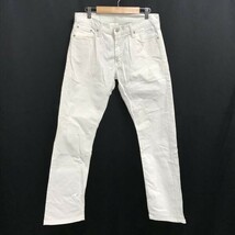 リーバイス/Levi's★514/ホワイトデニムパンツ【W30L30/股下80cm/ストレート/白/white】Pants/Trouser◆pBH666-a_画像1