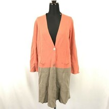 Made in Italy★CIVIDINI/チヴィディーニ★ロング丈カーディガン/ワンピース【women’s size -42/オレンジ×グレー/orange×gray】◆BH229_画像1