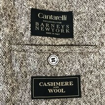 イタリア製★カンタレリ/Cantarelli × BARNEYS NEW YORK★カシミヤ混/ツイード/ブレザージャケット【メンズL程度/brown】coat◆pBH437_画像5