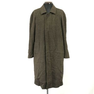 日本製★シーザー/CAESAR★100％カシミヤ/ステンカラーコート【A5/メンズM/茶/brown】Coat◆pBH436