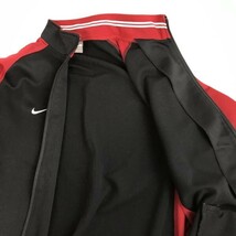 Made in Japan★ナイキ/TEAM NIKE★ジャージジャケット/アウター【メンズXL/黒×赤/ジップアップ】日本製/ブルゾン/coat/jumper◆pBH674_画像5