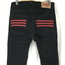 日本製★ブラックミーンズ/blackmeans★Hiroshima Denim/スリム/ストレート黒デニムパンツ【メンズW31/股下69cm】Pants/Trouser◆pBH617-f_画像7