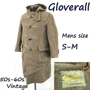 50s-60s/イングランド製/Vintage/金刺繍★グローバーオール/Gloverall★ダッフルコート【Mens size -M/茶/BROWN】Jackets/Jumpers◆pBH275