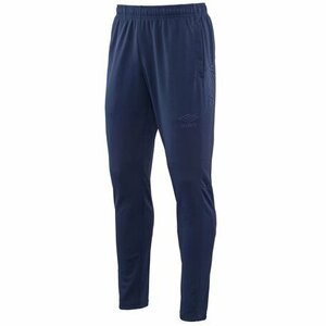 【KCM】Z-umbro-135-L★展示品★【UMBRO/アンブロ】メンズ TRポリバレントパンツ　ジャージ ロングパンツ　UUUPJG11　ネイビー　サイズ L