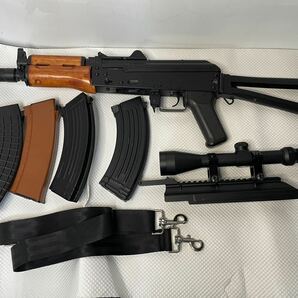 ◎●APS エーピーエス AKS74Uクリンコフ ブローバック 電動ガン エアソフトガン サバゲー ミリタリー スコープ3-9x40の画像1