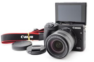 Canon キヤノン EOS M3 ブラック レンズキット 新品SD32GB付き