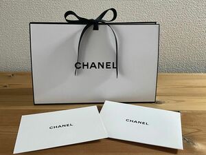 CHANEL ギフトボックス バッグタイプ　カード セット　シャネル／ ショップ袋 ノベルティ ショッパー　ディスプレイ