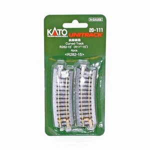 【送料無料】KATO(カトー) Nゲージ 曲線線路 R282-15° 4本入 #20-111