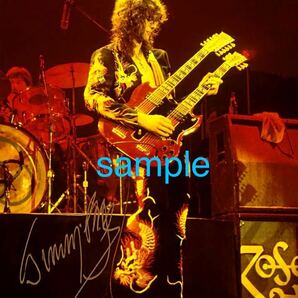 【送料込み】　Led Zeppelin ジミー・ペイジ　高画質　サイン　フォト　写真　ポートレート