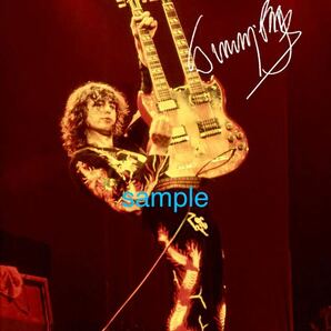 【送料込み】 Led Zeppelin ジミー・ペイジ　高画質　サイン　フォト　写真　ポートレート