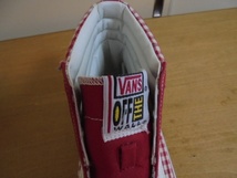 旧タグ 未使用品 VANS バンズ SK8-Hi スケートハイ チェック スニーカー/27.5_画像4