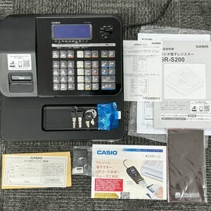 【中古美品】 カシオ電子レジスター CASIO SR-S200-BK ブラックの画像1