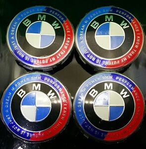 BMW 50周年 68mm ホイールキャップ 4コ OEM 社外 2シリーズ M4 M3 X6 X2 ALPINA E46 E39 E36 F30 X5 F10 3シリーズ 5シリーズ 1シリーズ