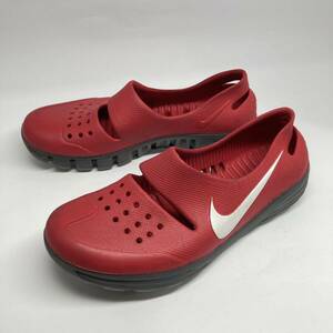 即決!レア! nike SOLASOFT SANDAL 赤白 M8/26cm / ナイキ ソーラーソフト サンダル スリッポン クロッグ モック