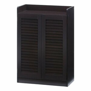  shoes box width 60 louver BR storage shoe rack living storage stylish shoes box wooden Brown white entranceway display 