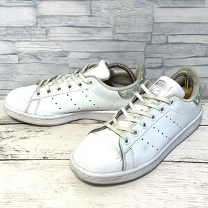 R5897bE adidas アディダス スニーカー ホワイト レディース 23.5cm STAN SMITH スタンスミス ローカット シューズ 白 EE8483