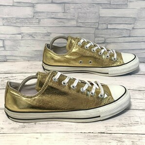 R5882bE CONVERSE コンバース スニーカー ゴールド メンズ 26.5cm ALL STAR 100 SHINYMETALLIC OX オールスター100シャイニーメタリックOXの画像3