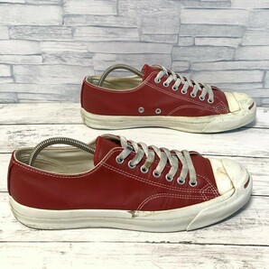 R5892bE CONVERSE コンバース スニーカー ワインレッド メンズ 26.5cm レザースニーカー レザーシューズ ジャックパーセル シューズ 1CK131の画像3