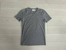 ★ESSENTIALS ZARA エッセンシャルズ ザラ Vネック 半袖Tシャツ スーパースリムフィット M★_画像1