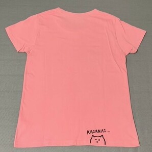 グラニフ デザインTシャツストア 半袖Tシャツ SS(女性M相当？） ピンク系 猫 Design Tshirts Store graniphの画像2