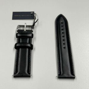 ダニエルウェリントン DW Daniel Daniel Wellington レザーベルト 本革 20mm 時計ベルト 替ベルト 交換ベルト ブラック