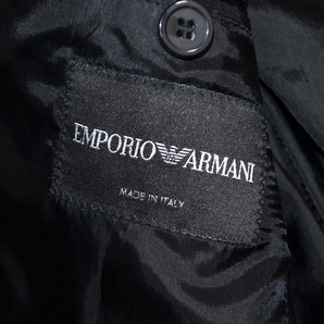 未使用品 新品級 ハンガー付属 ジョルジオアルマーニジャパン取り扱い ARMANI アルマーニ テーラードジャケット 44 S程度 メンズ ビジネスの画像2