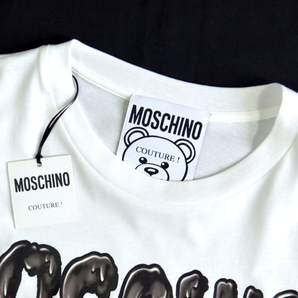 未使用品 新品級 MOSCHINO モスキーノ バットテディベア クルーネックTシャツ size S メンズ カジュアルに オーバーサイズ トップスの画像3