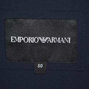 未使用品 新品級 春秋 薄手 ジョルジオアルマーニジャパン取り扱い EMPORIO ARMANI アルマーニ テーラードジャケット 50 L程度 メンズの画像3